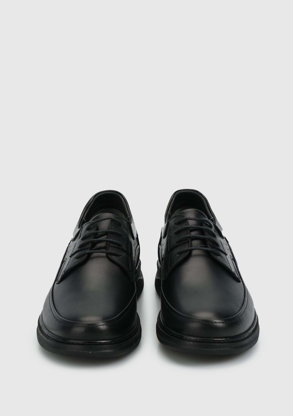 Siyah Deri Erkek Ayakkabı - Görsel 4