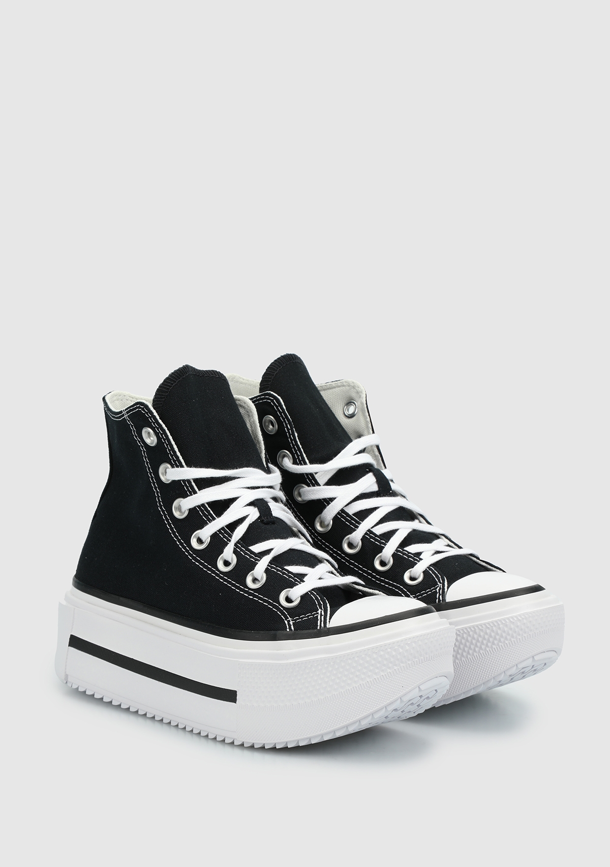 Chuck Taylor All Star Lıft Double Stack Siyah Kadın Sneaker A12975C - Görsel 3