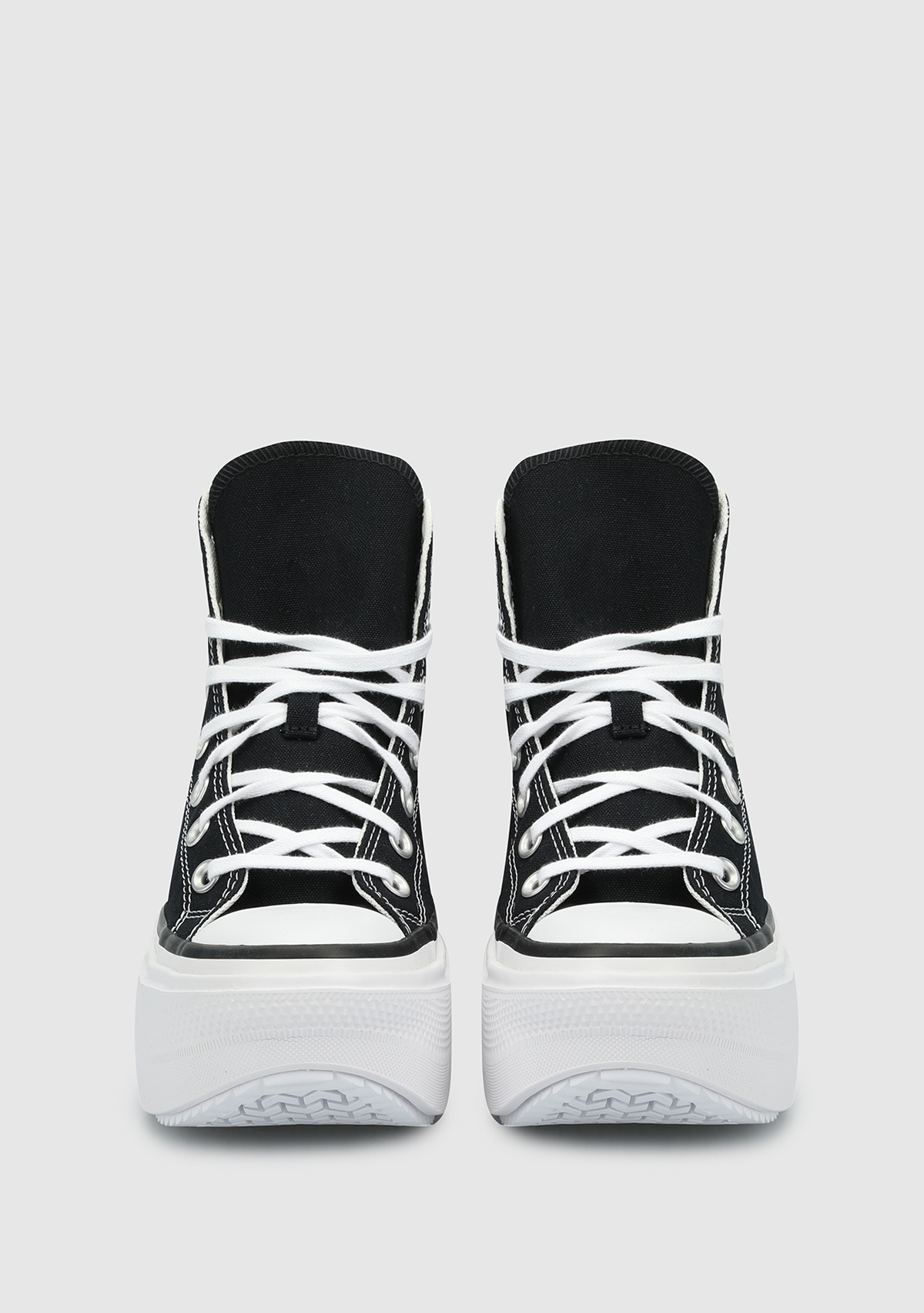 Chuck Taylor All Star Lıft Double Stack Siyah Kadın Sneaker A12975C - Görsel 4