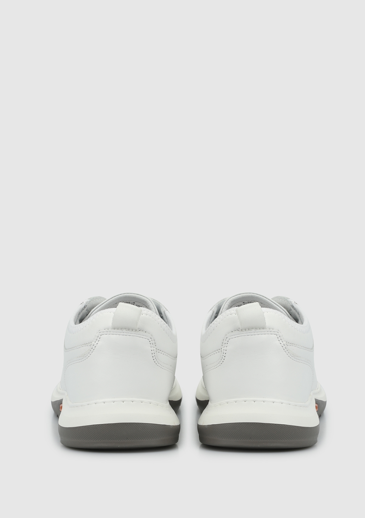 Beyaz Deri Erkek Sneaker - Görsel 5