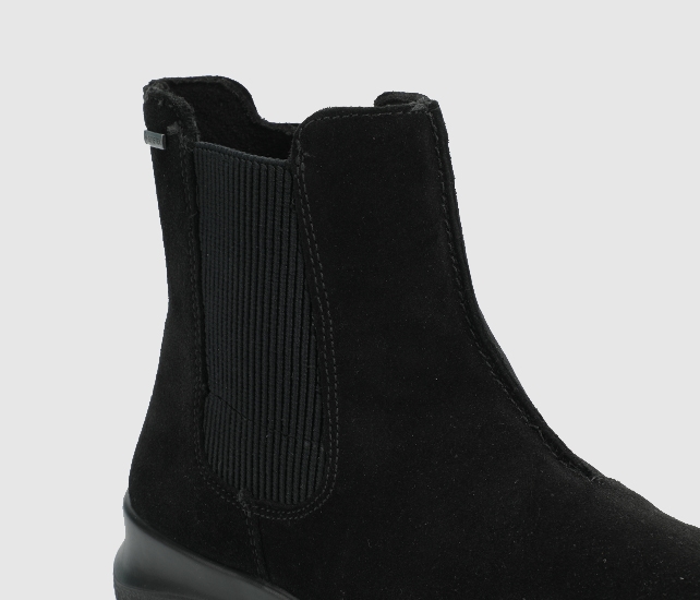 Siyah Deri Kadın Outdoor Bot - Görsel 6