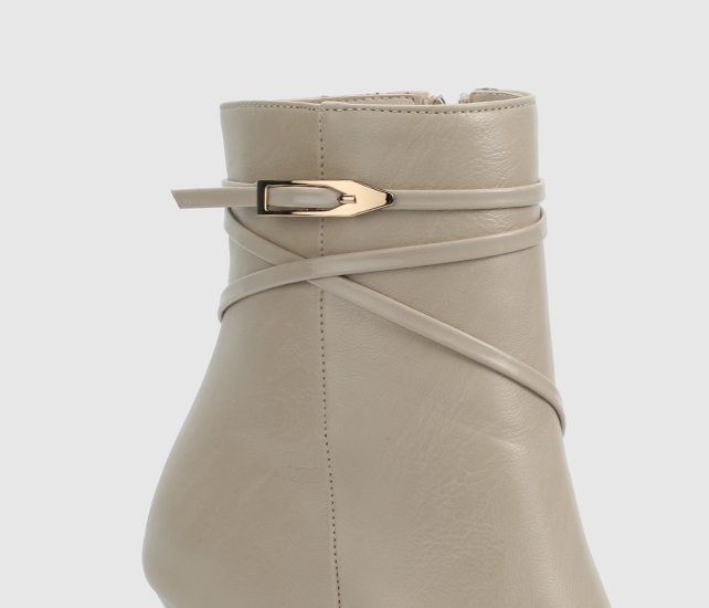 Bej Kadın Bootie - Görsel 6