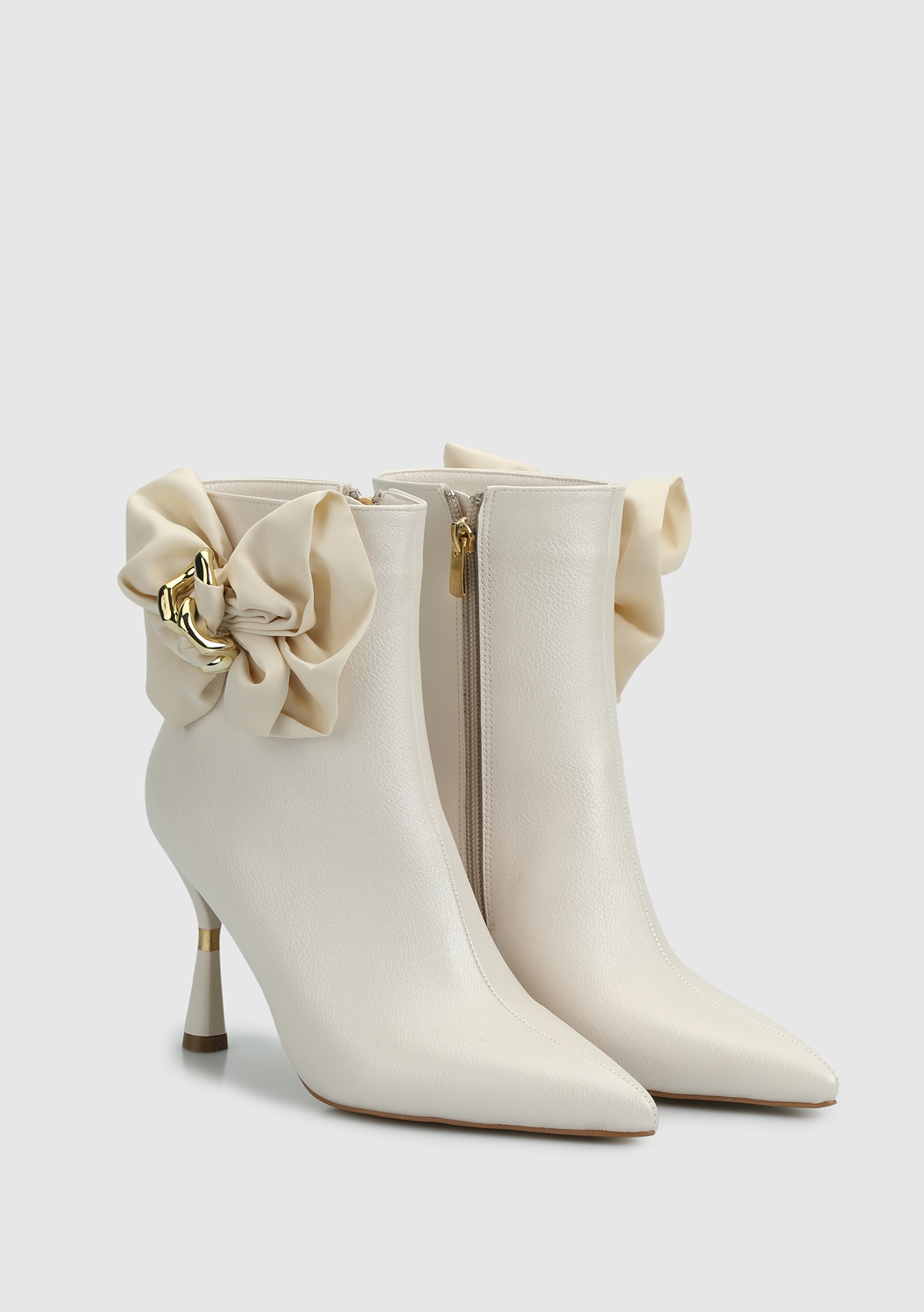 Bej Kadın Bootie - Görsel 3