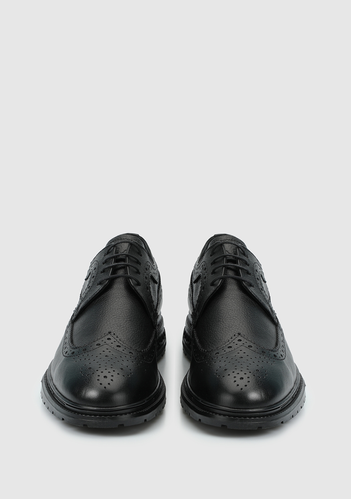 Siyah Deri Erkek Ayakkabı - Görsel 4