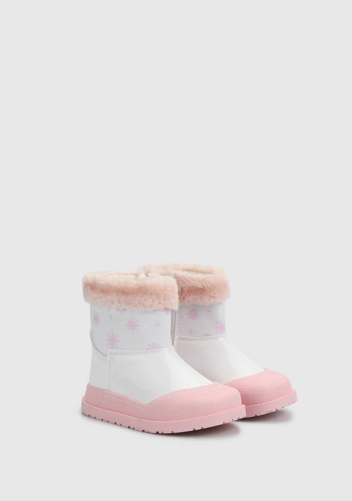 Beyaz-Pudra Kız Çocuk Bot - Görsel 3