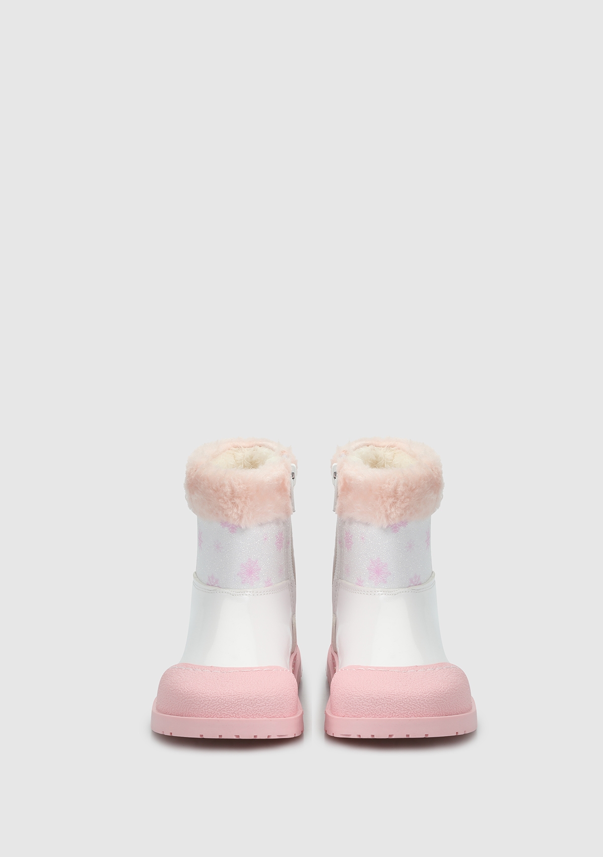 Beyaz-Pudra Kız Çocuk Bot - Görsel 4