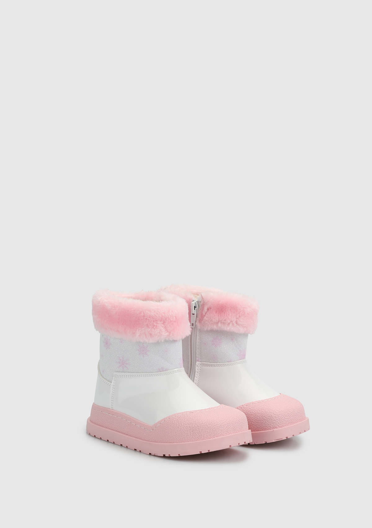Beyaz-Pudra Kız Çocuk Bot - Görsel 3