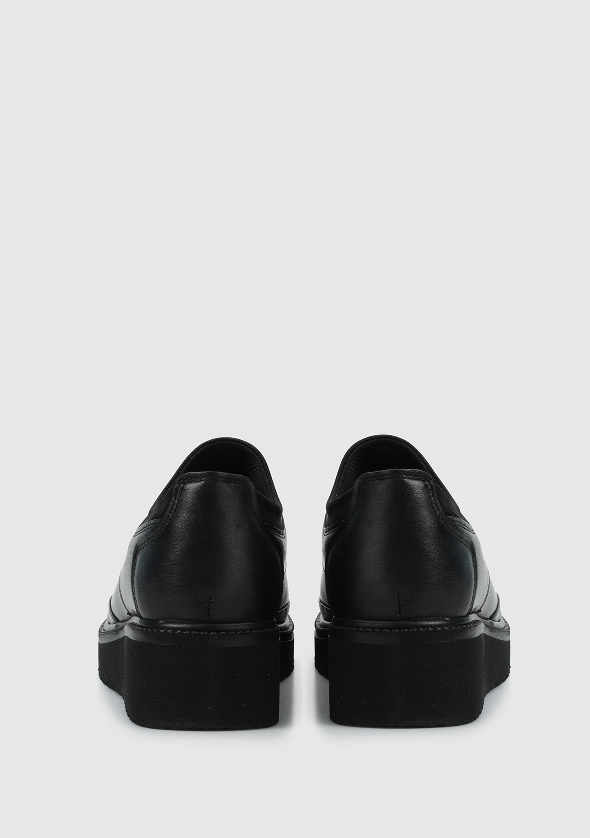 Siyah Deri Kadın Ayakkabı - Görsel 5