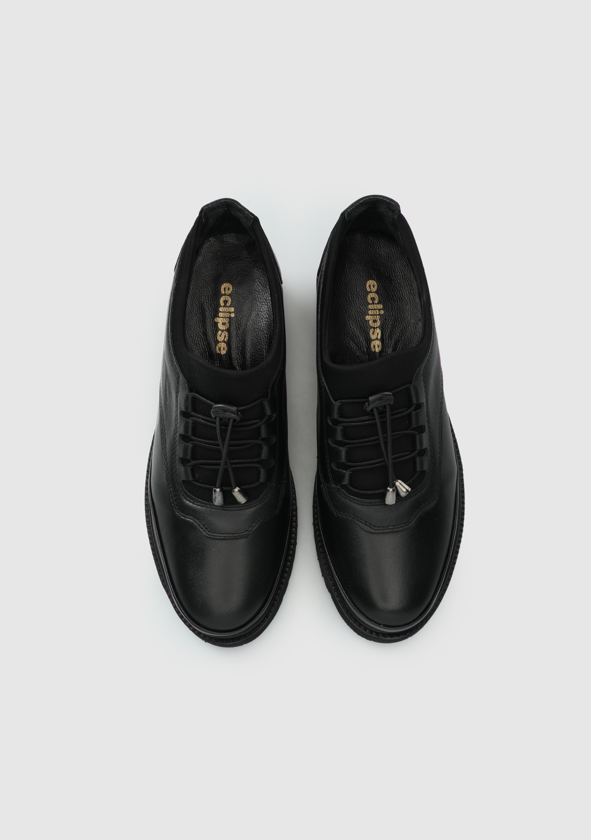 Siyah Deri Kadın Ayakkabı - Görsel 6