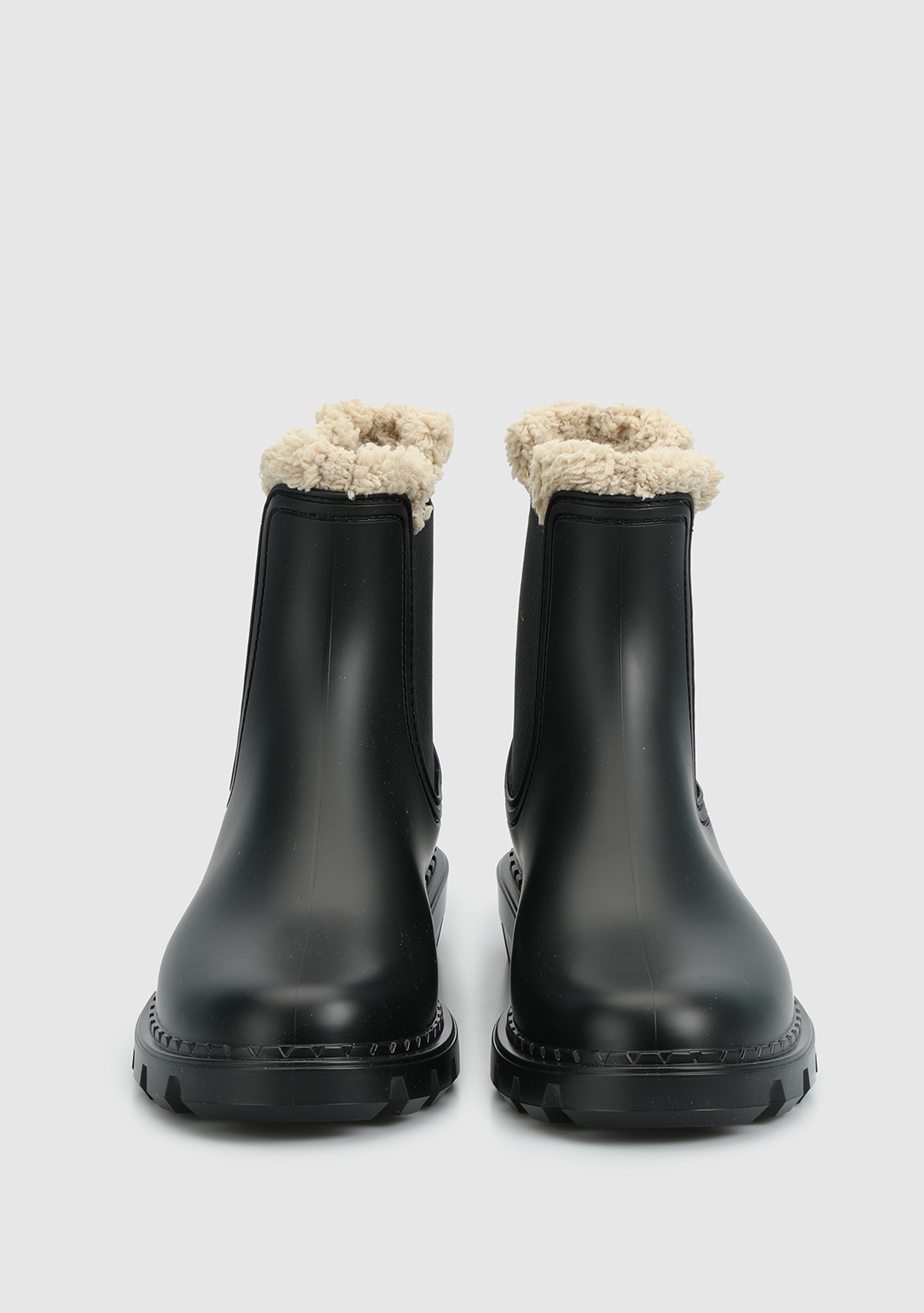 Siyah Kadın Yağmur Botu - Görsel 4