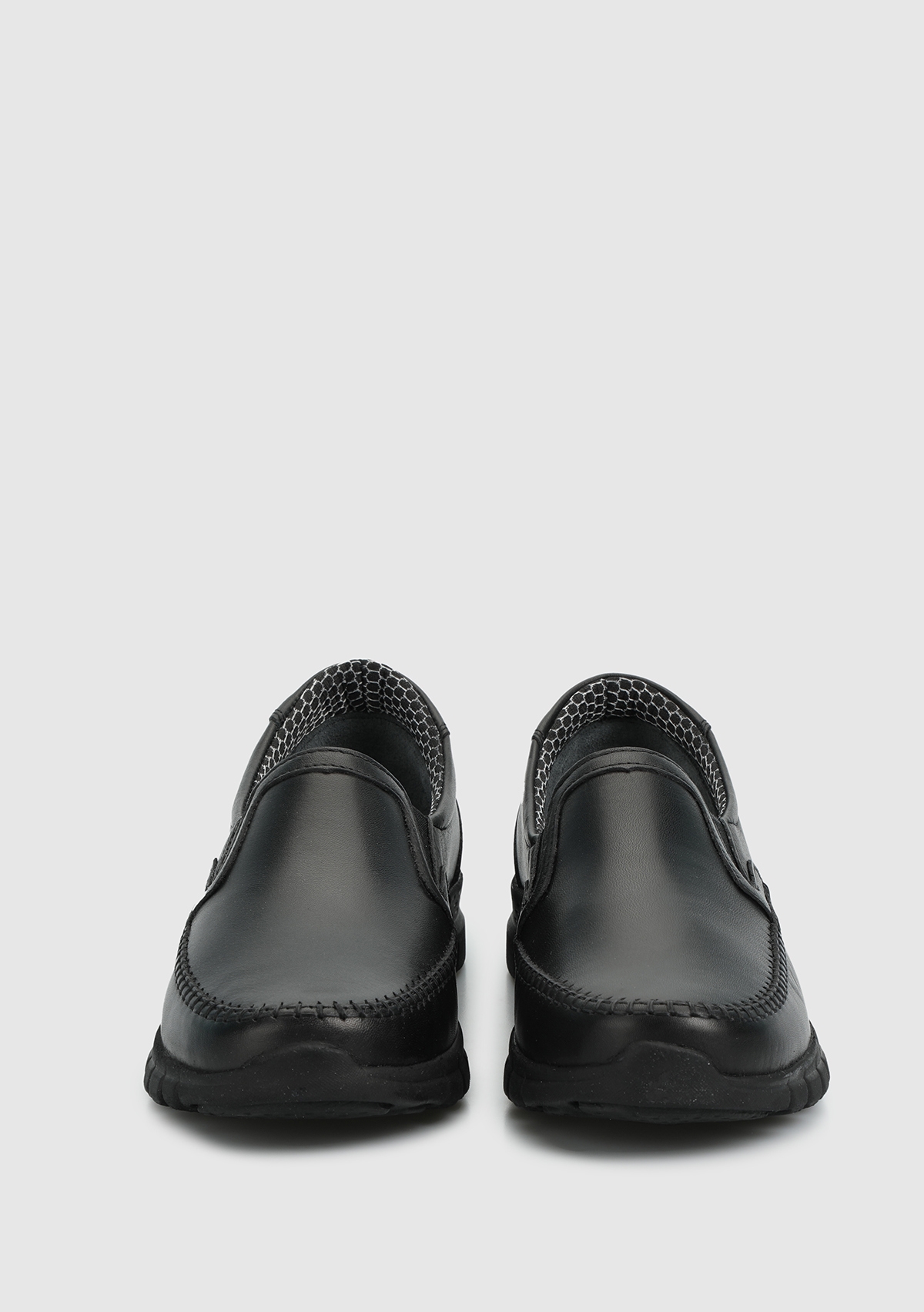 Siyah Deri Kadın Ayakkabı - Görsel 4