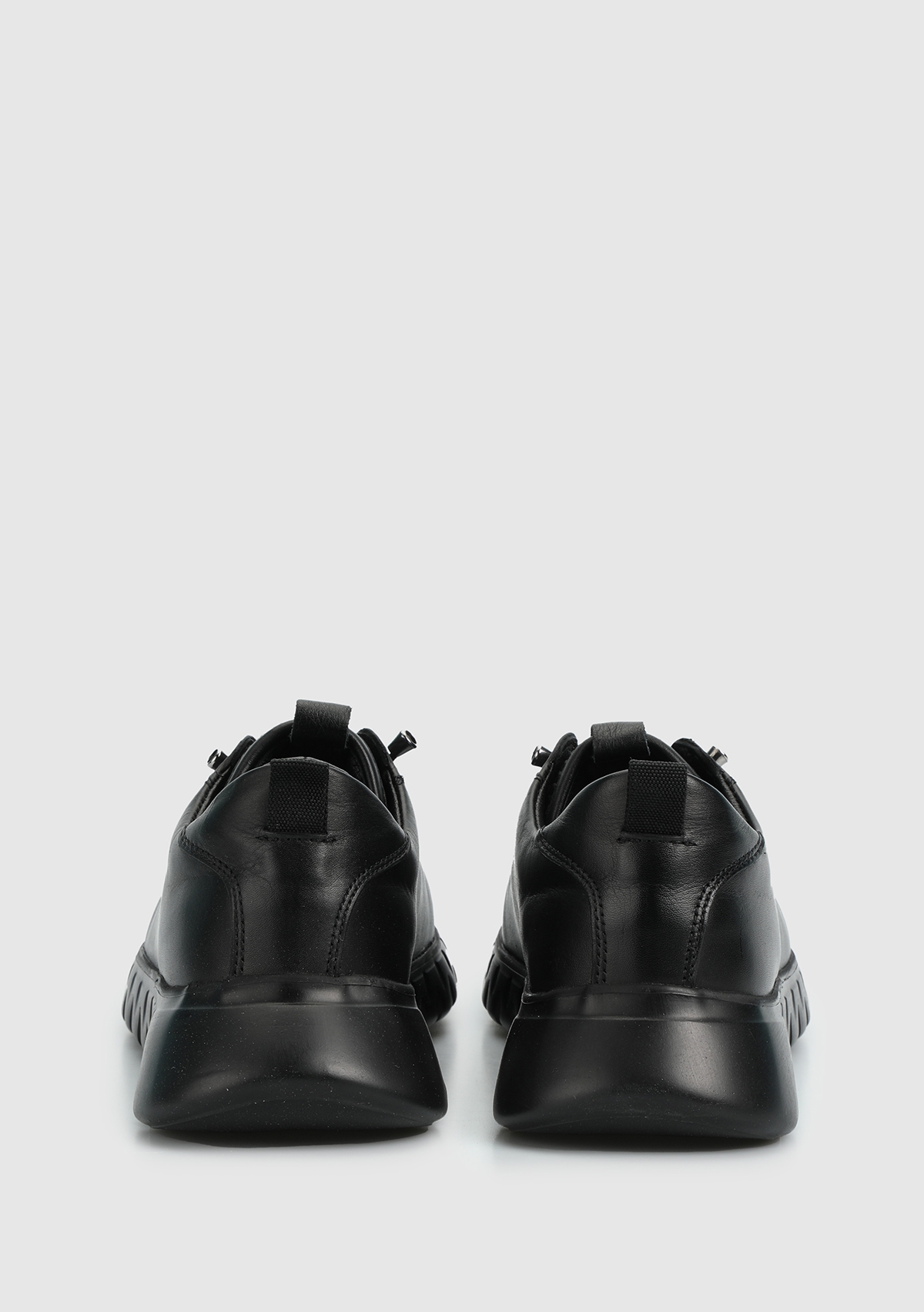 Siyah Deri Kadın Ayakkabı - Görsel 5