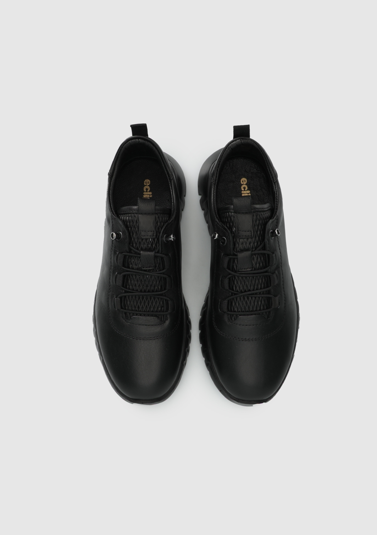 Siyah Deri Kadın Ayakkabı - Görsel 6