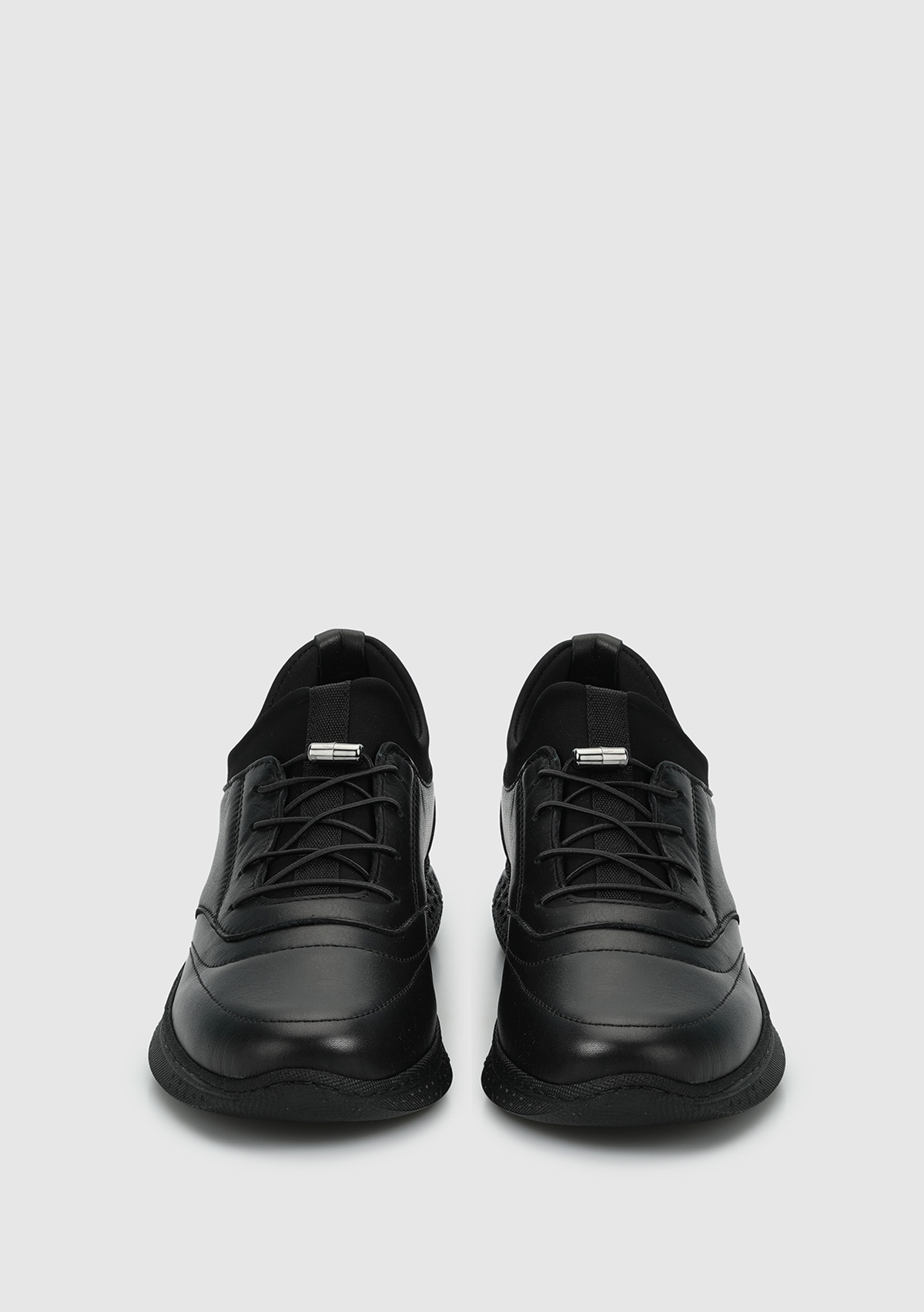 Siyah Deri Kadın Ayakkabı - Görsel 4