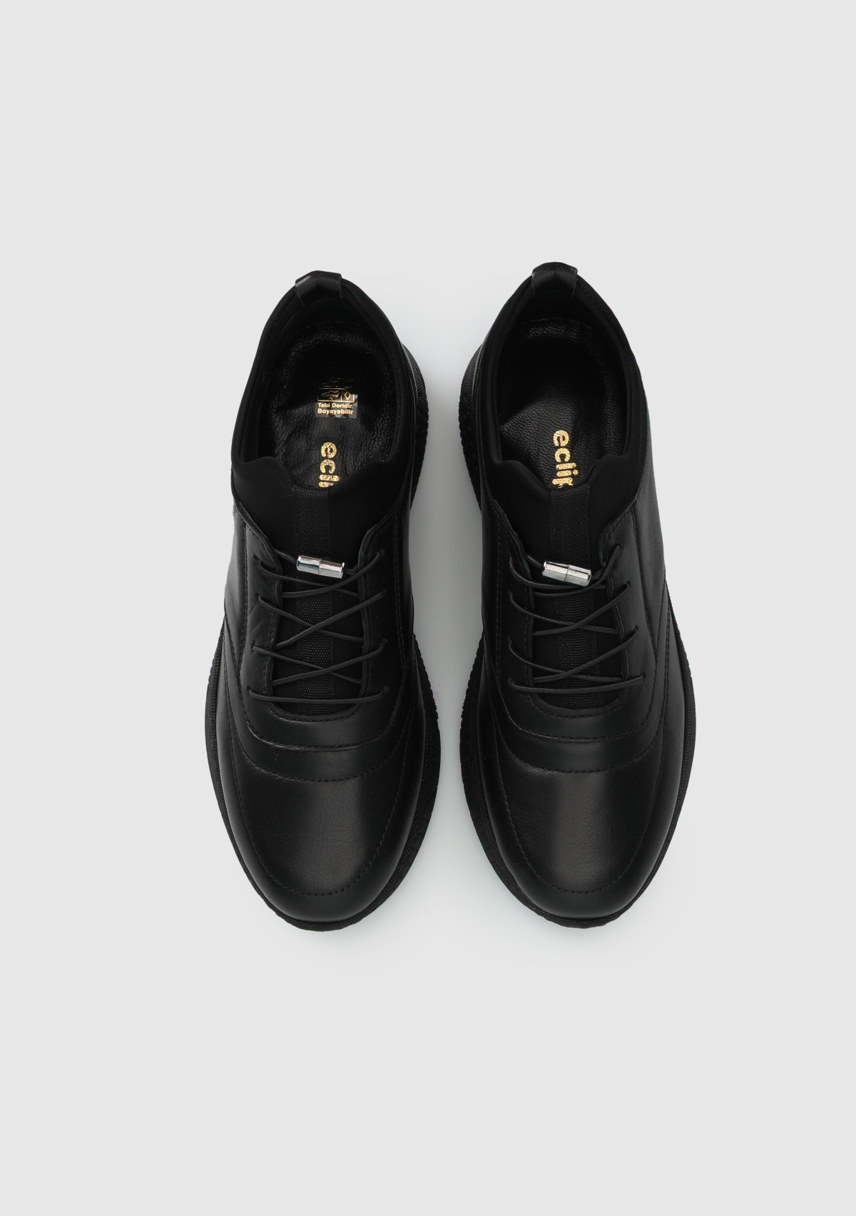 Siyah Deri Kadın Ayakkabı - Görsel 6