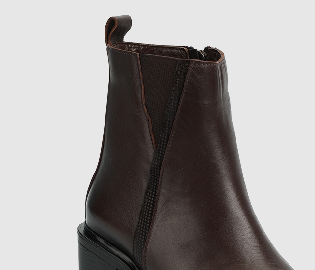Kahve Deri Kadın Bot - Görsel 6
