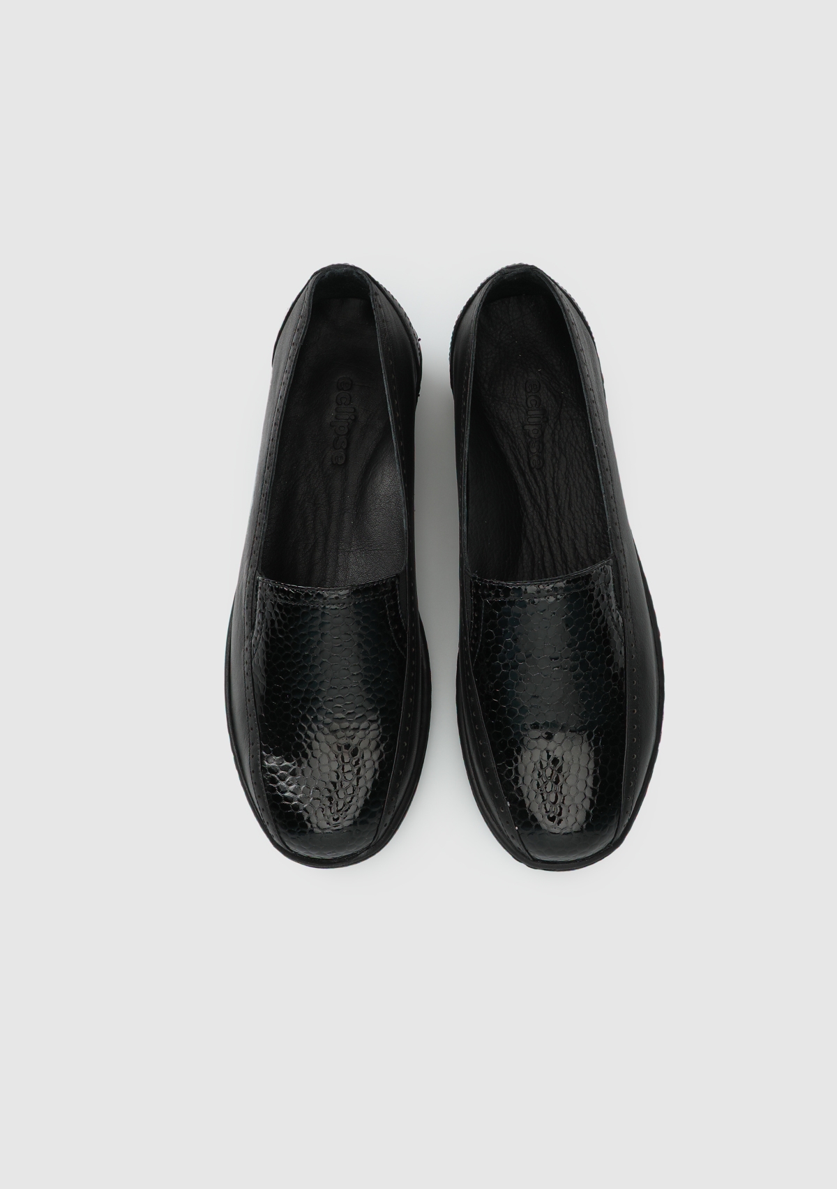 Siyah Deri Kadın Ayakkabı - Görsel 6