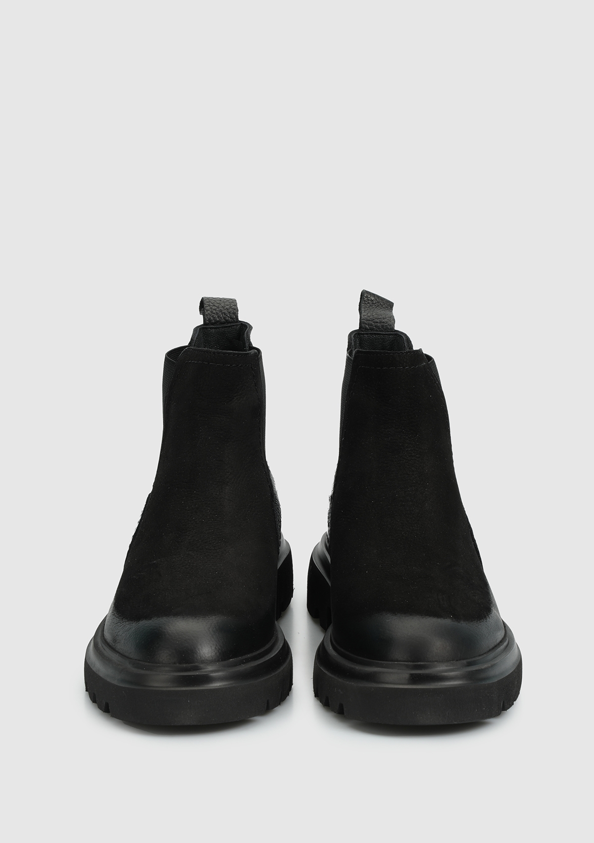 Siyah Deri Erkek Bot - Görsel 4