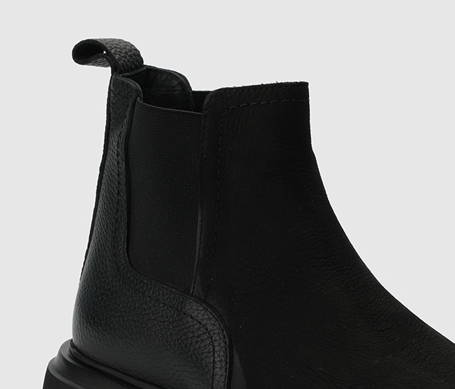 Siyah Deri Erkek Bot - Görsel 6
