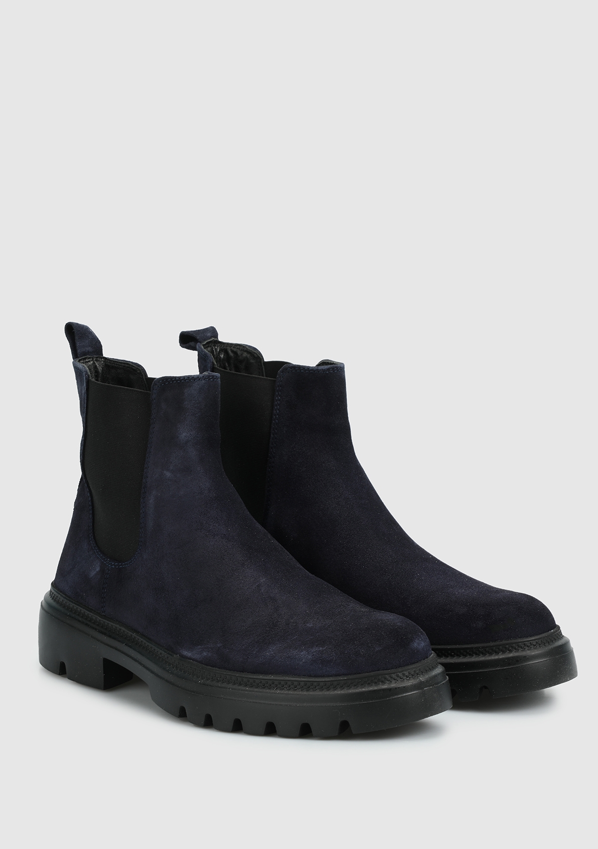 Lacivert Deri Erkek Bot - Görsel 3
