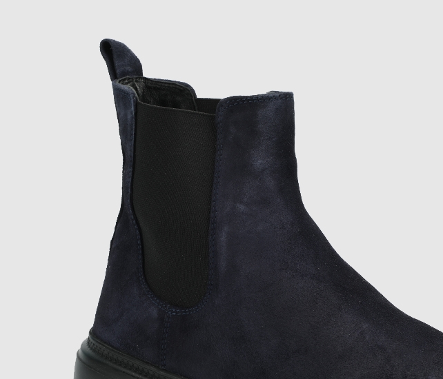 Lacivert Deri Erkek Bot - Görsel 6