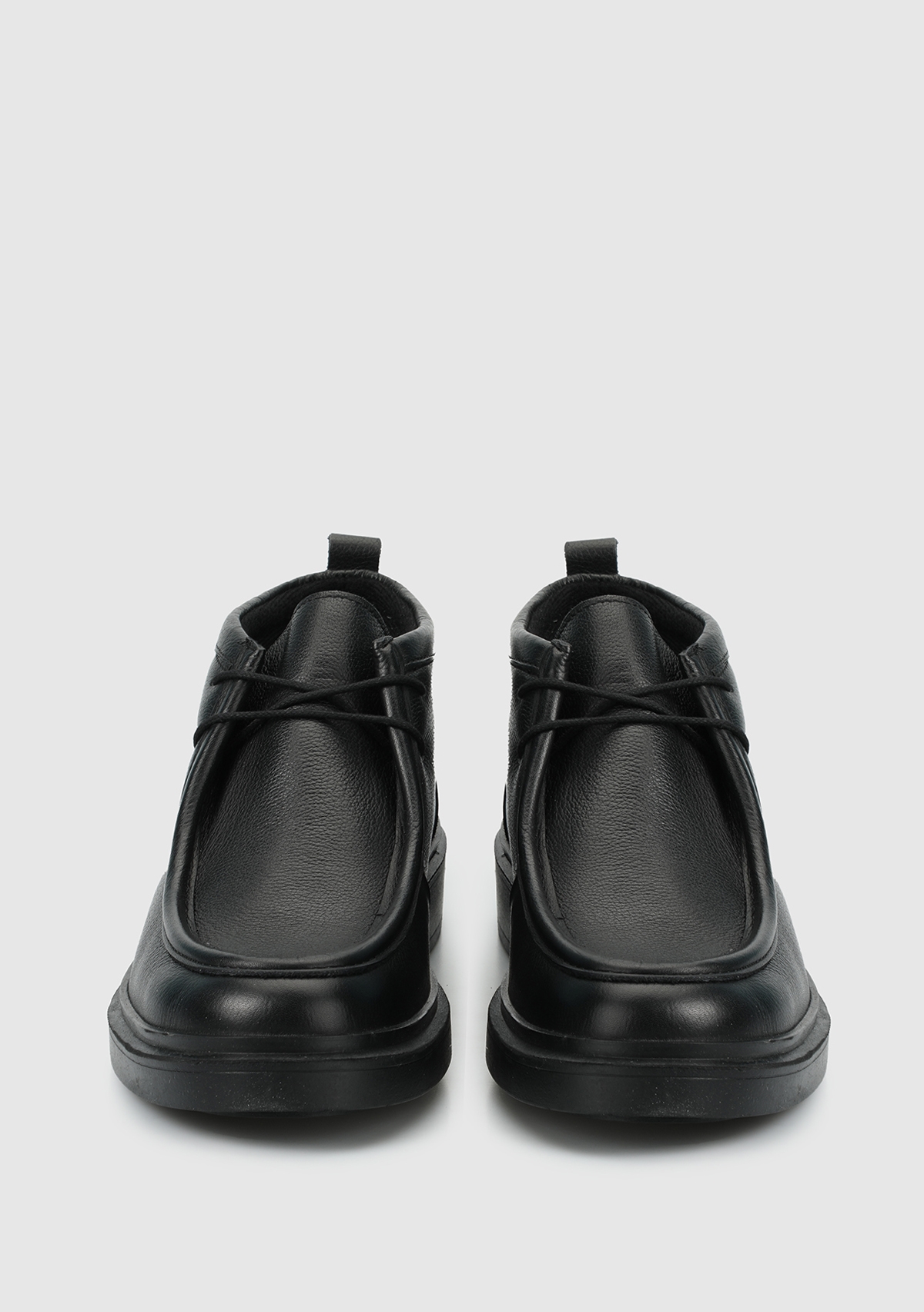 Siyah Deri Erkek Bot - Görsel 4