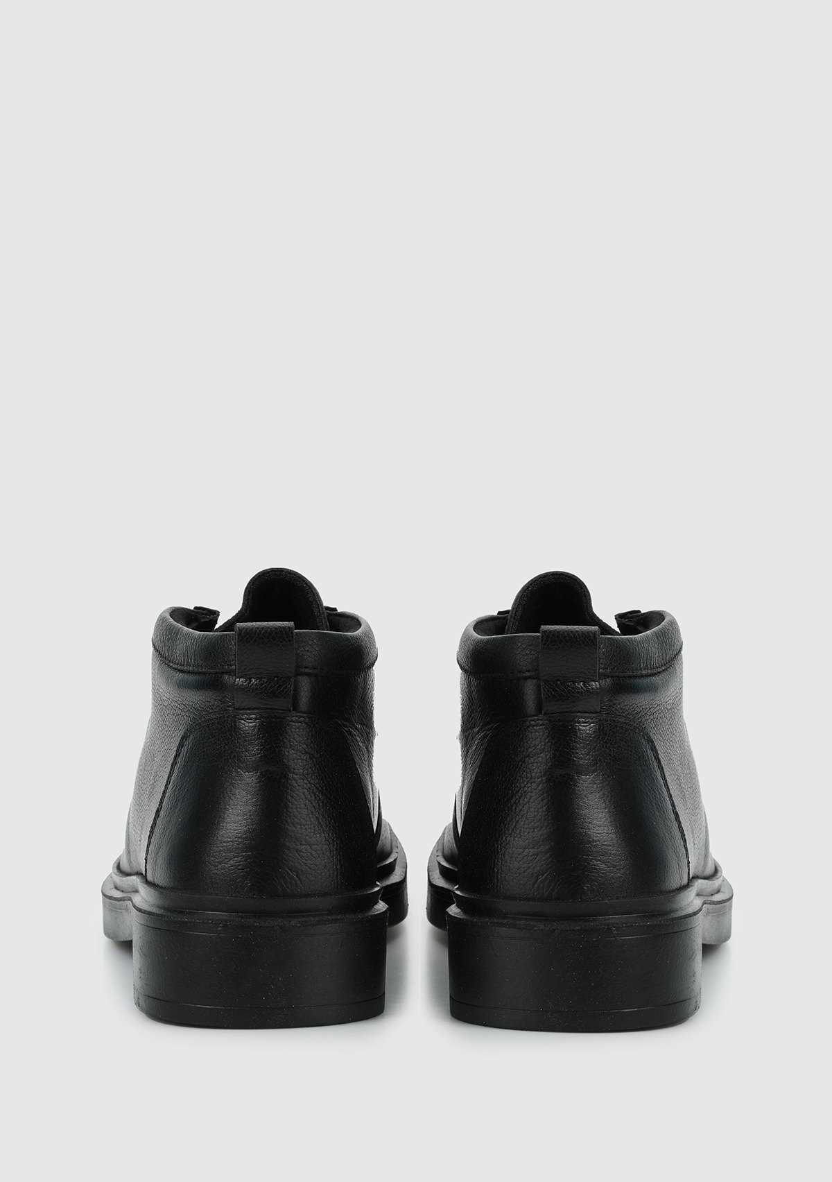 Siyah Deri Erkek Bot - Görsel 5