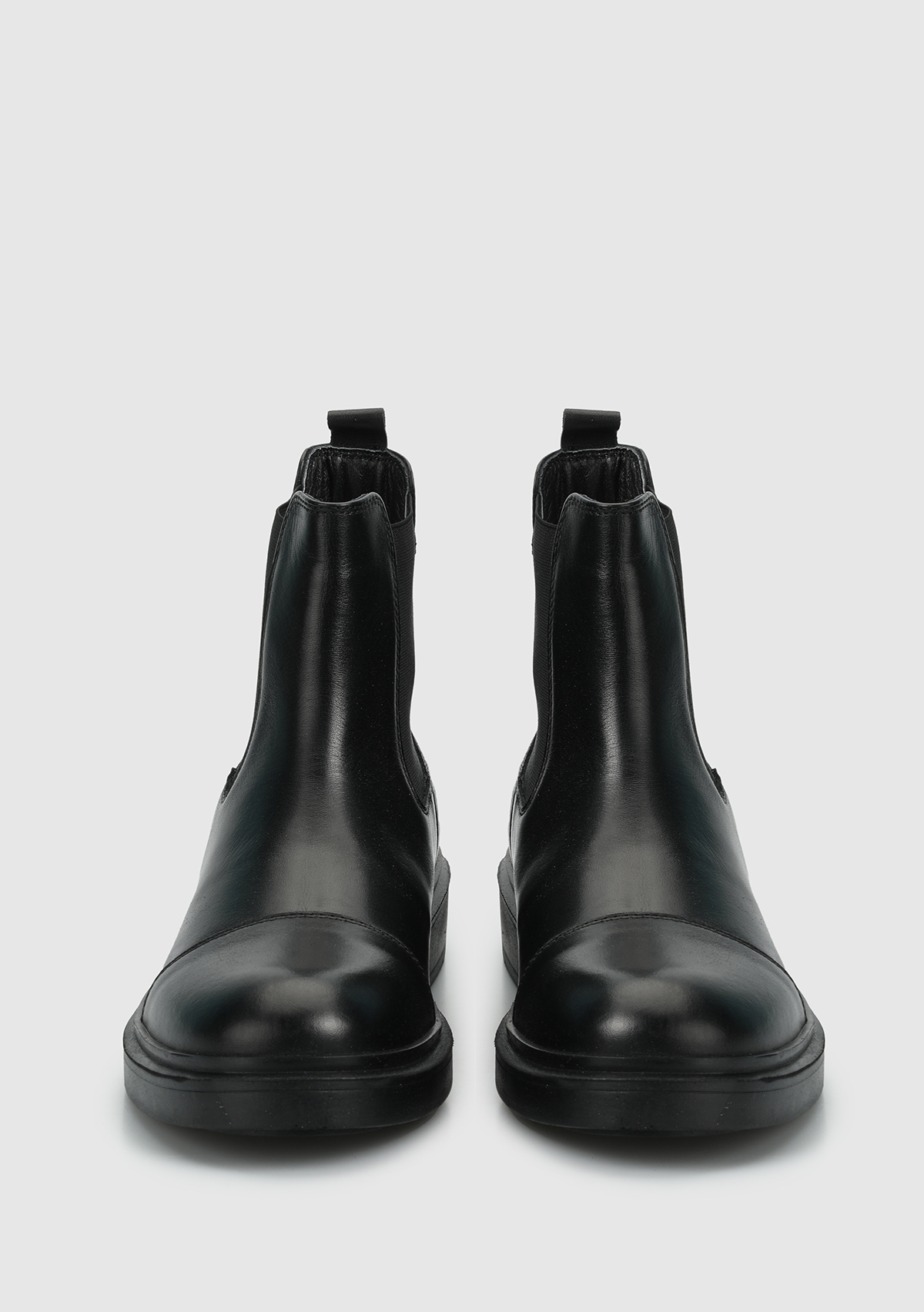 Siyah Deri Erkek Bot - Görsel 4