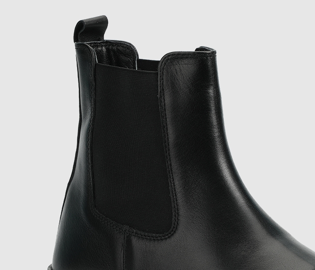 Siyah Deri Erkek Bot - Görsel 6