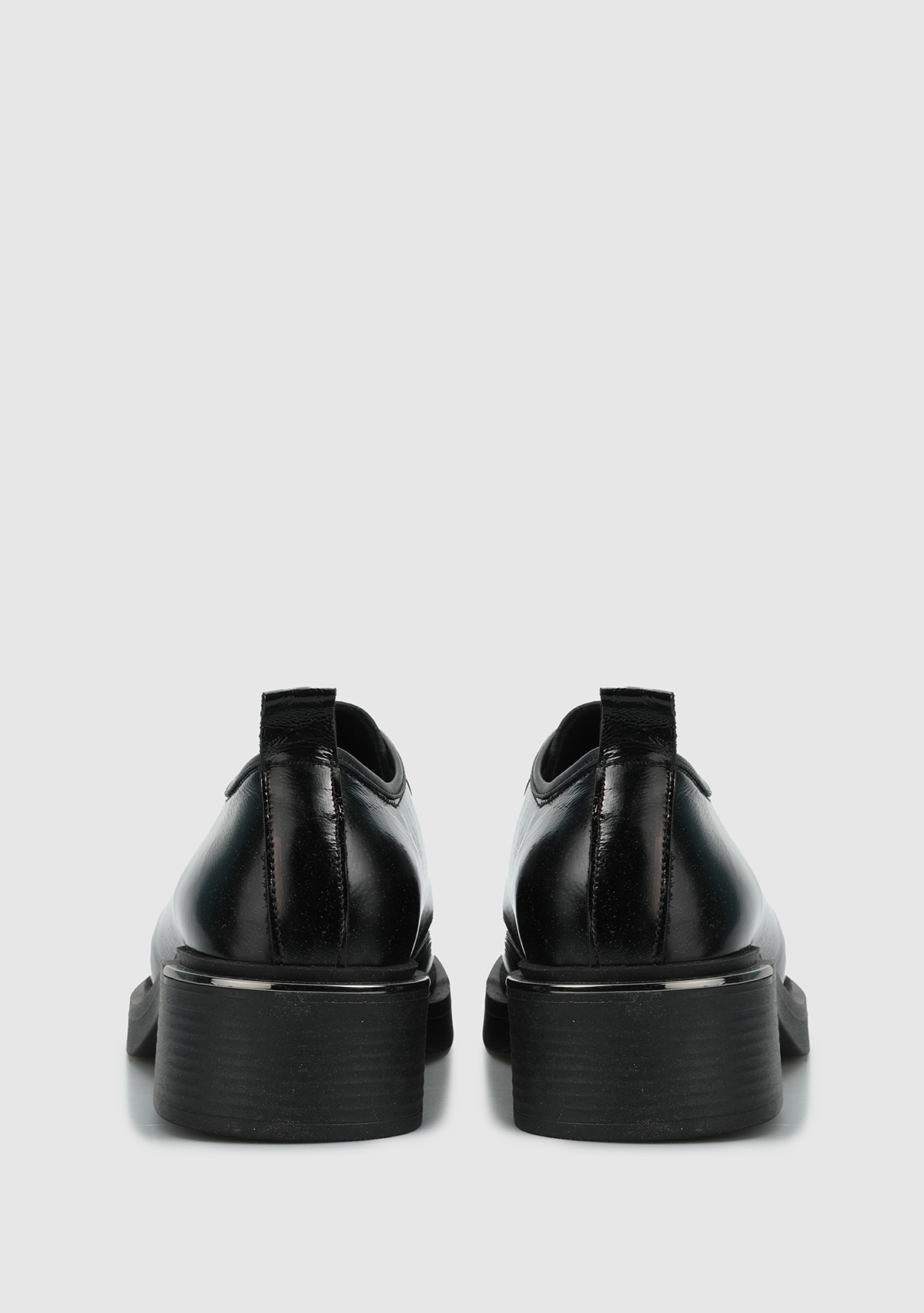 Siyah Deri Kadın Ayakkabı - Görsel 5