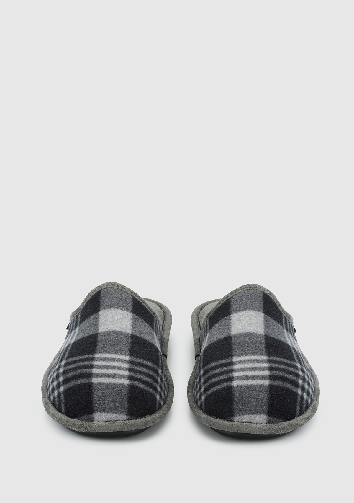 Siyah-Koyu Gri Erkek Ev Terliği - Görsel 4