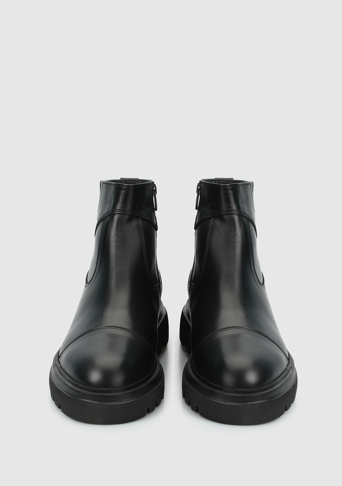 Siyah Deri Erkek Bot - Görsel 4