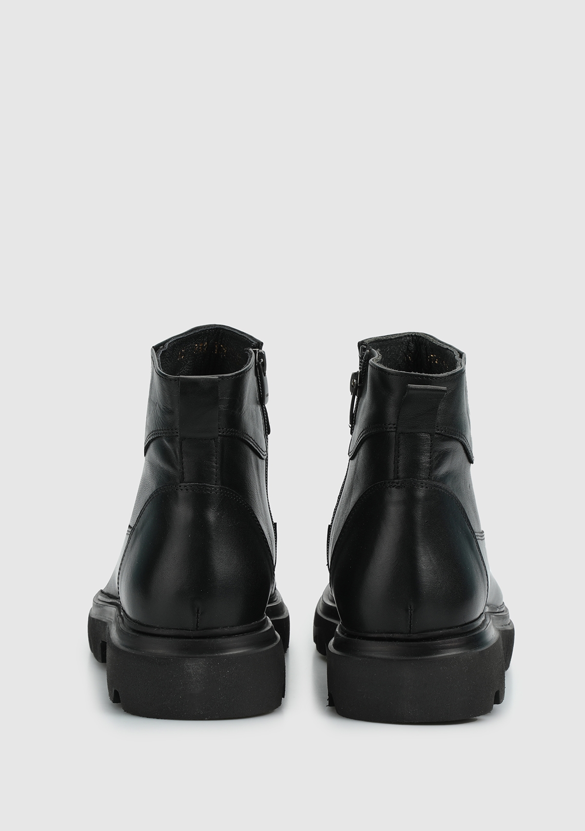 Siyah Deri Erkek Bot - Görsel 5