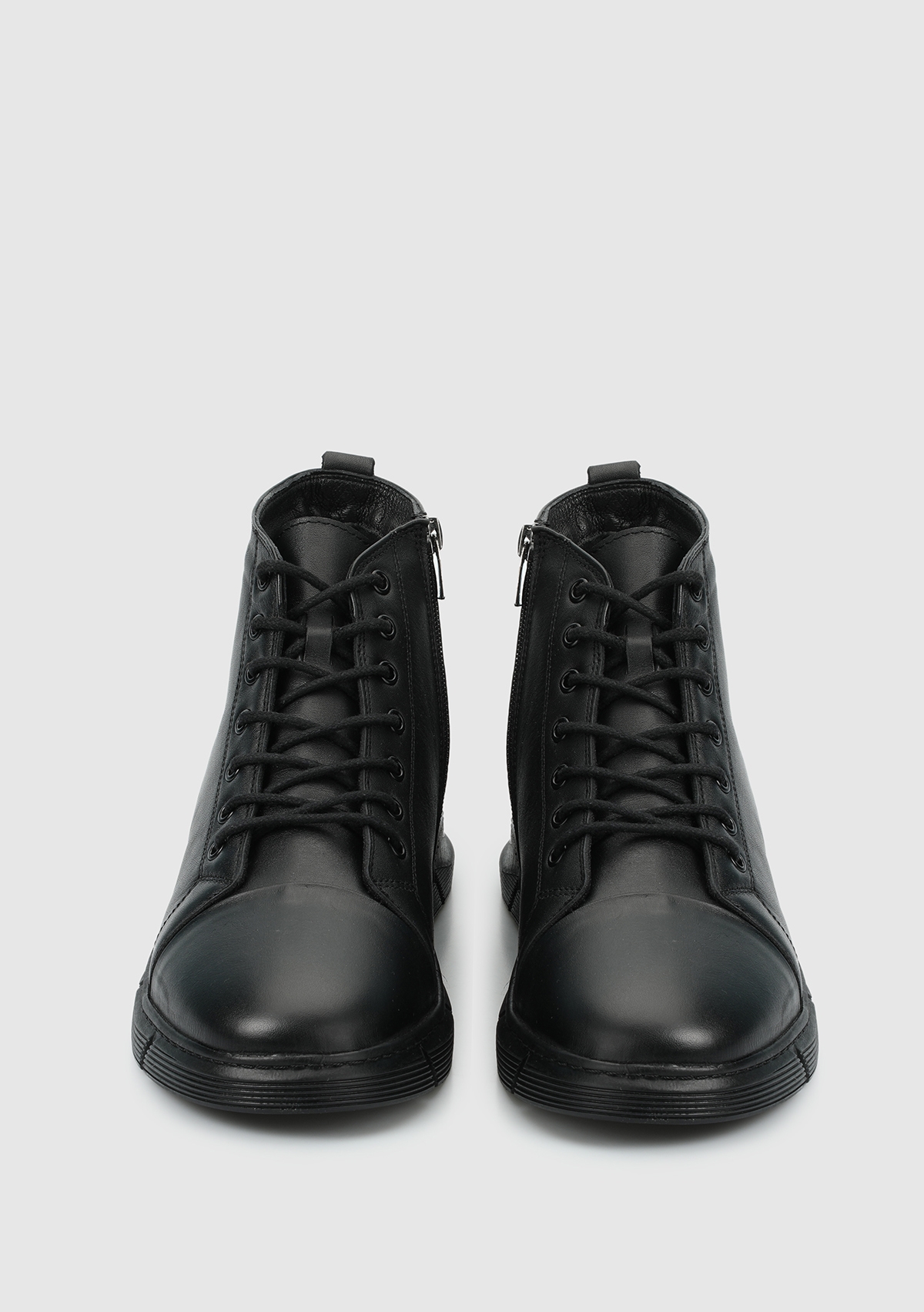 Siyah Deri Erkek Bot - Görsel 4