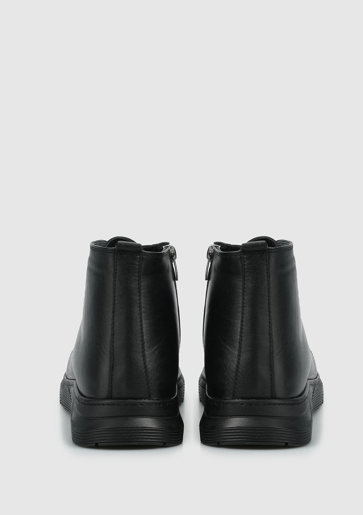 Siyah Deri Erkek Bot - Görsel 5