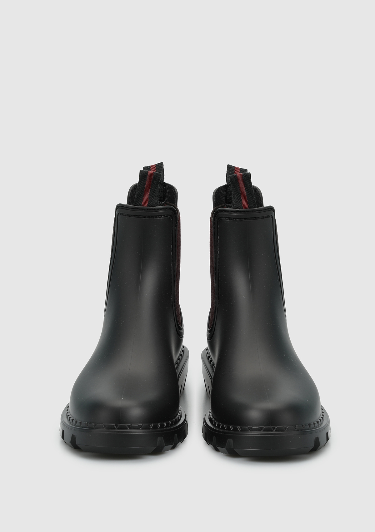 Bordo Kadın Yağmur Botu - Görsel 4