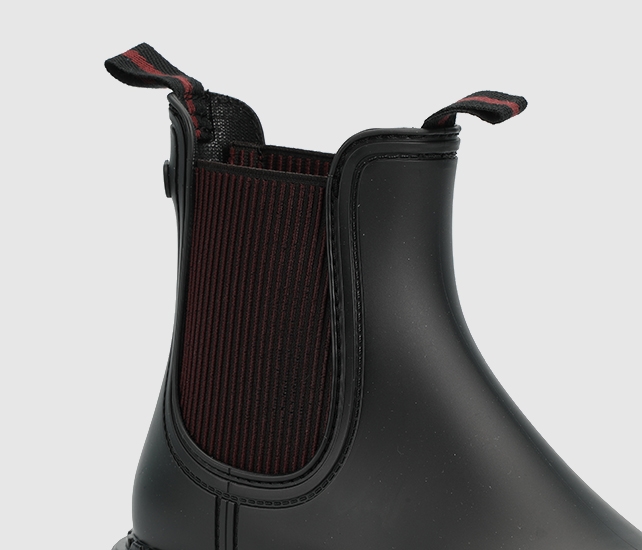 Bordo Kadın Yağmur Botu - Görsel 6