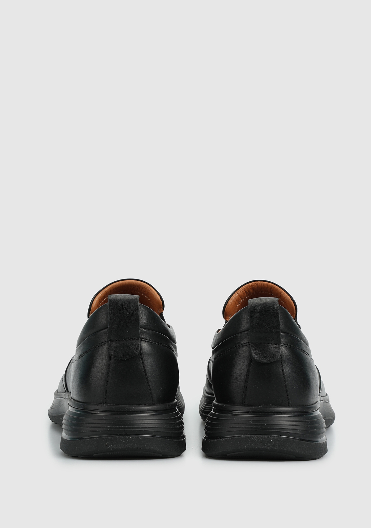 Siyah Deri Erkek Ayakkabı - Görsel 5