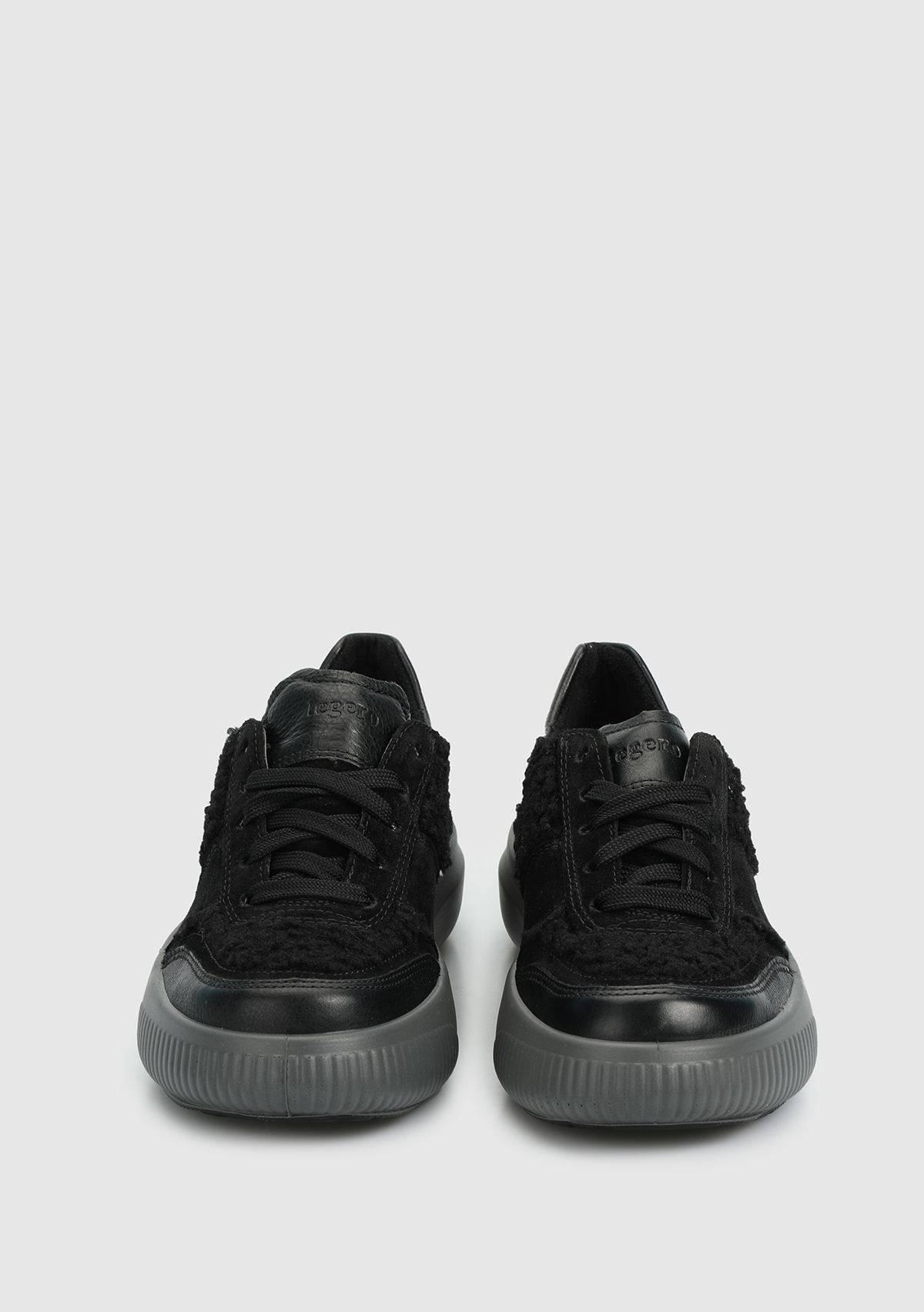 Siyah Deri Kadın Outdoor Ayakkabı - Görsel 4