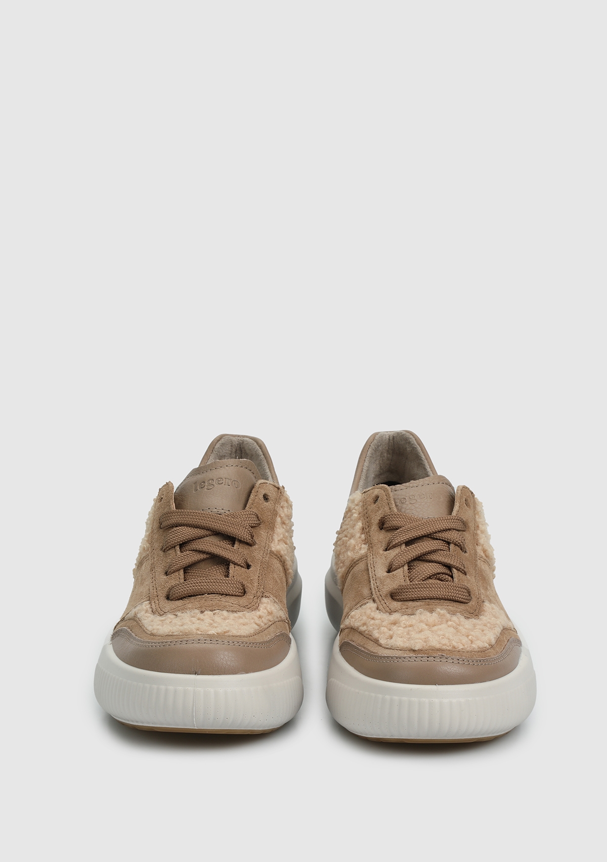 Bej Deri Kadın Outdoor Ayakkabı - Görsel 4