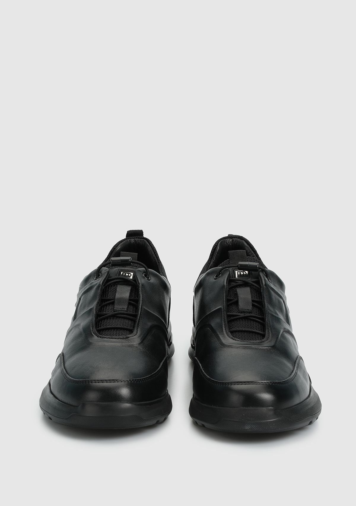 Siyah Deri Erkek Sneaker - Görsel 4