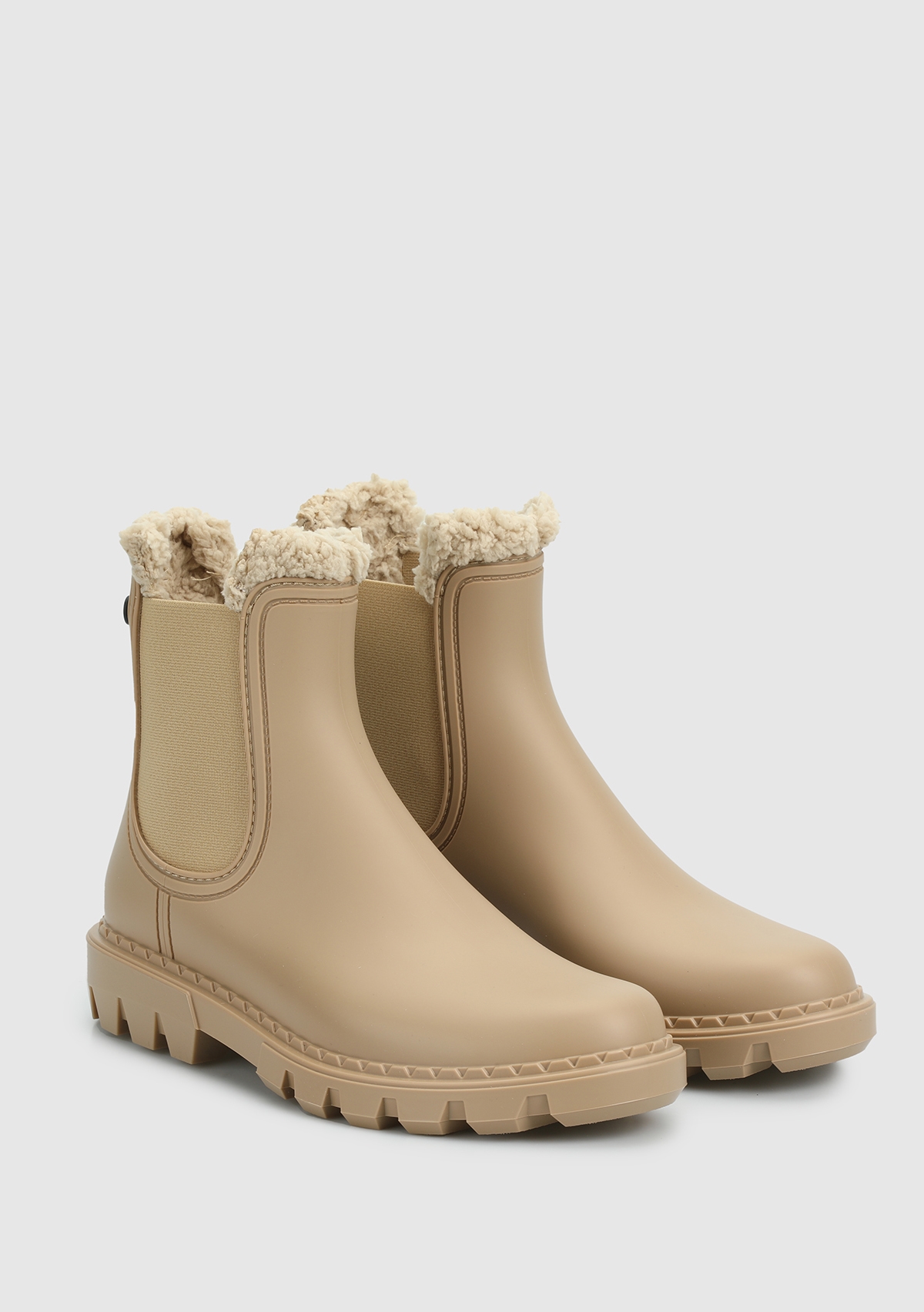 Bej Kadın Yağmur Botu - Görsel 3