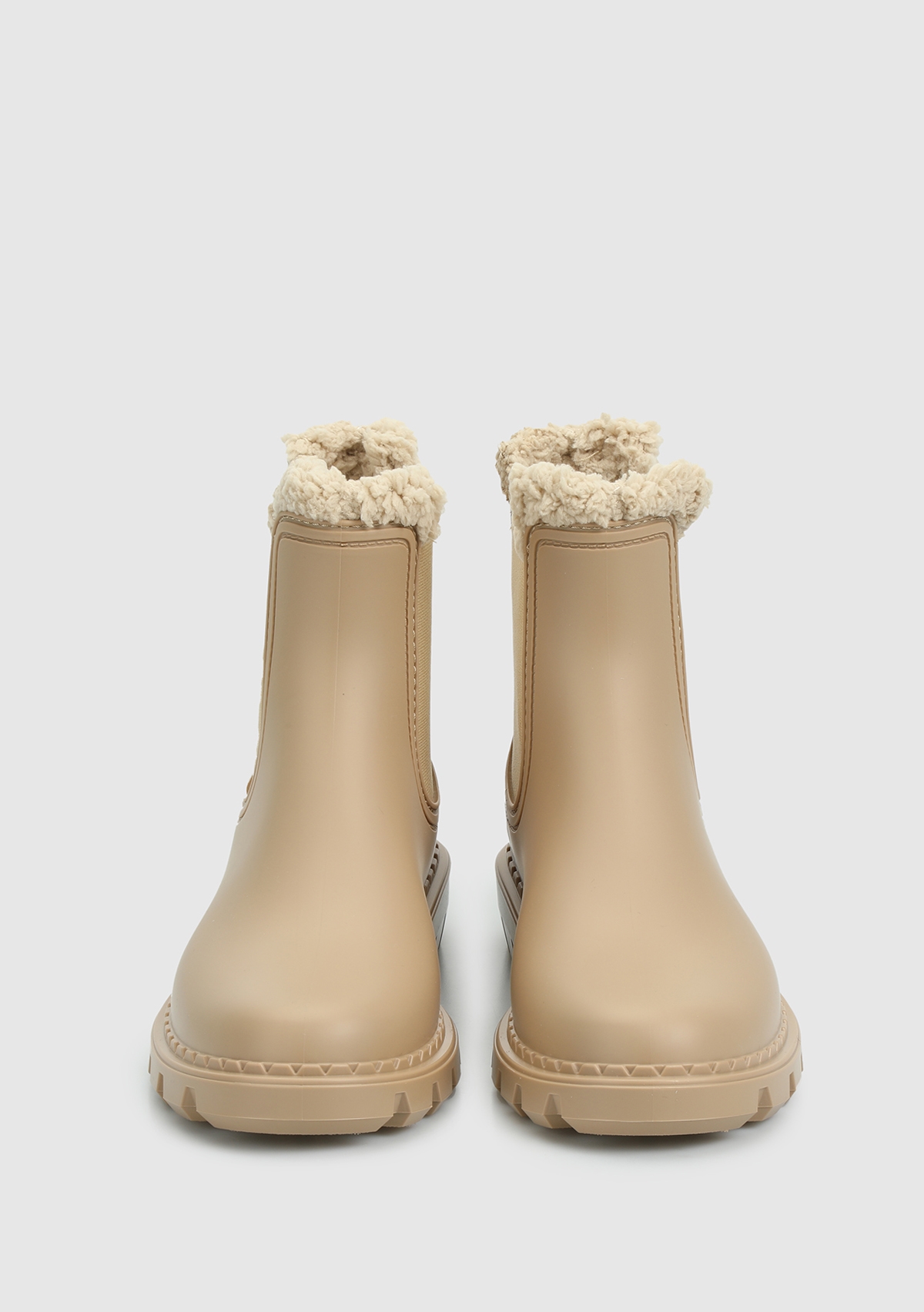 Bej Kadın Yağmur Botu - Görsel 4