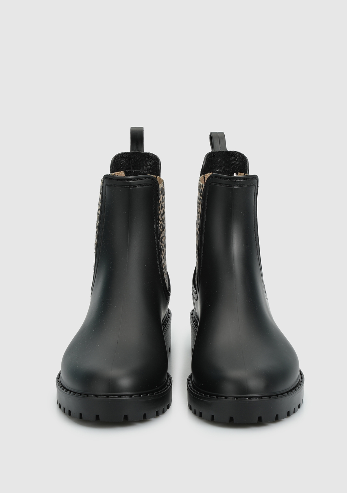 Siyah Kadın Yağmur Botu - Görsel 4