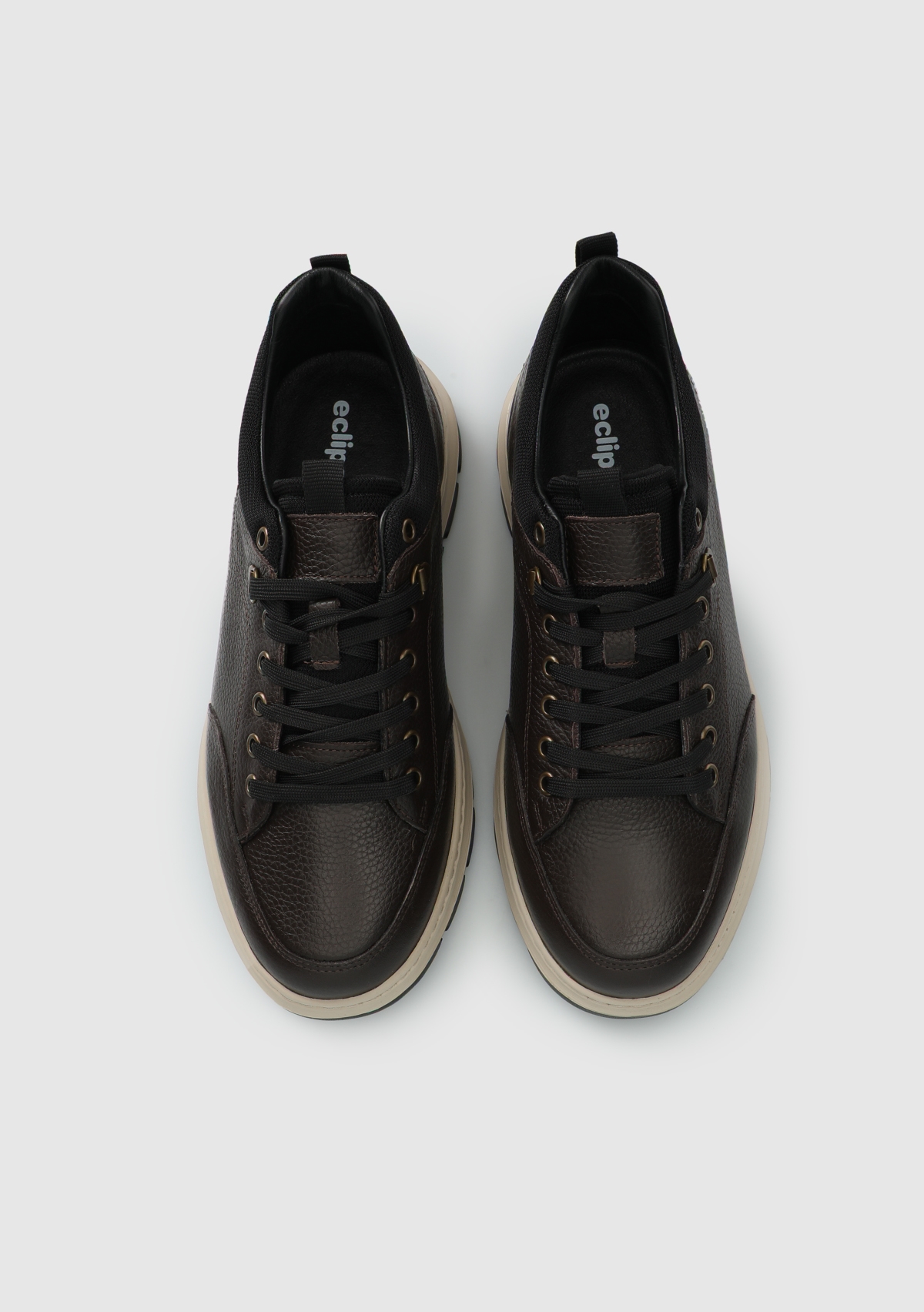 Kahve Deri Erkek Sneaker - Görsel 6