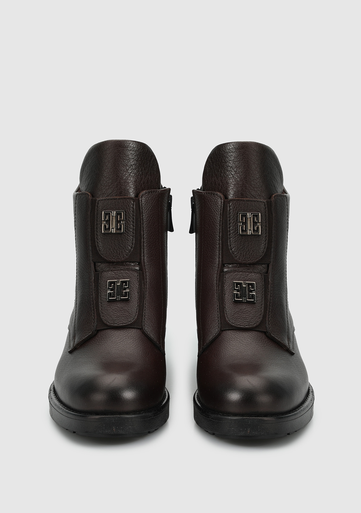 Kahve Deri Kadın Bot - Görsel 4