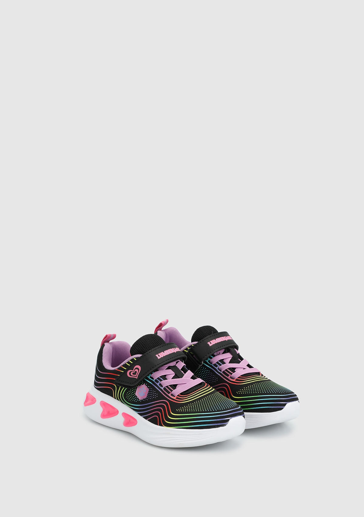 Rainbow Siyah Kız Çocuk Sneaker - Görsel 3