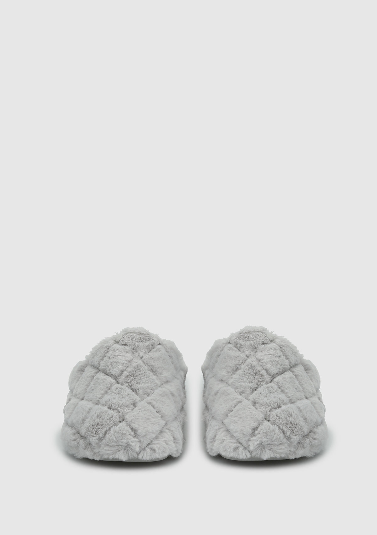 Gri Kadın Ev Terliği - Görsel 4