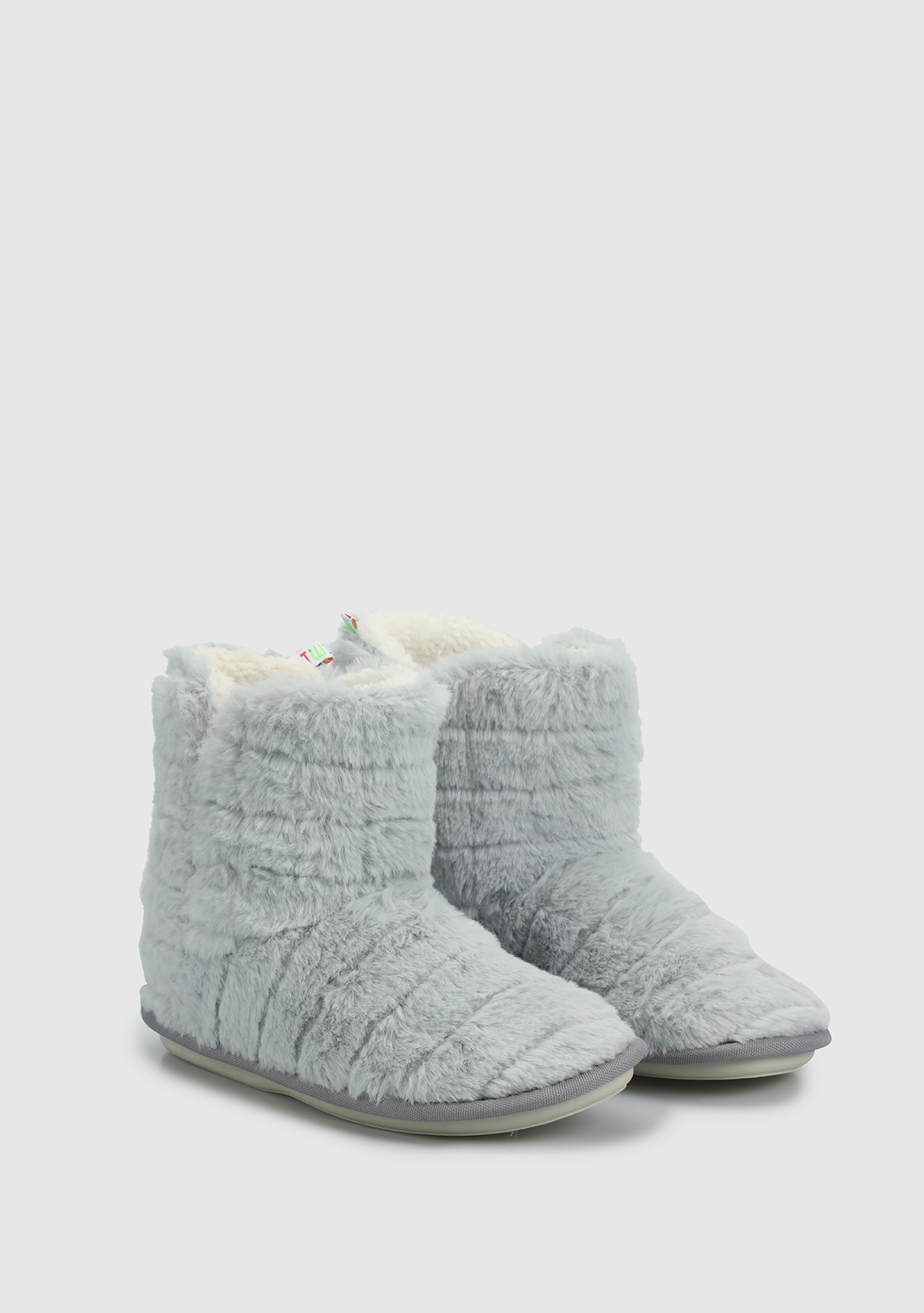 Gri Kadın Ev Terliği - Görsel 3