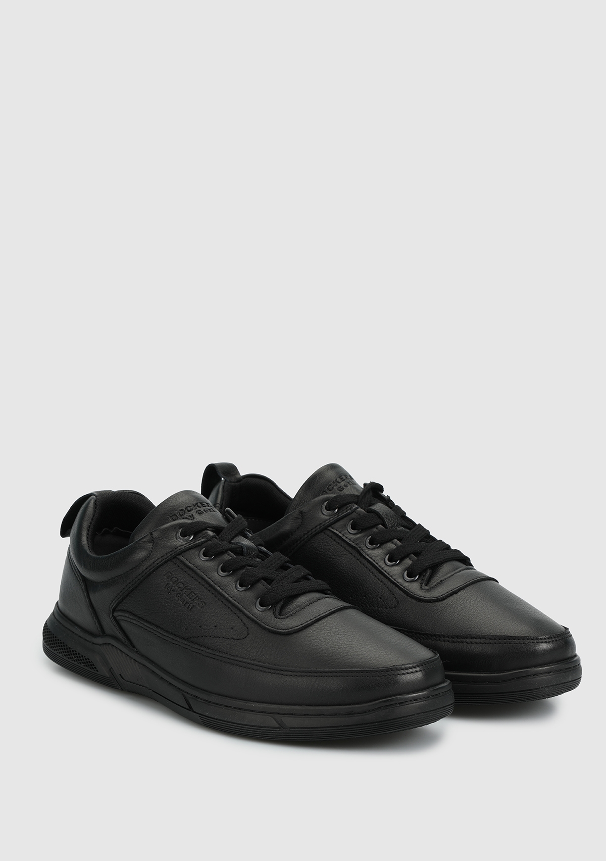 Siyah Deri Erkek Sneaker - Görsel 3